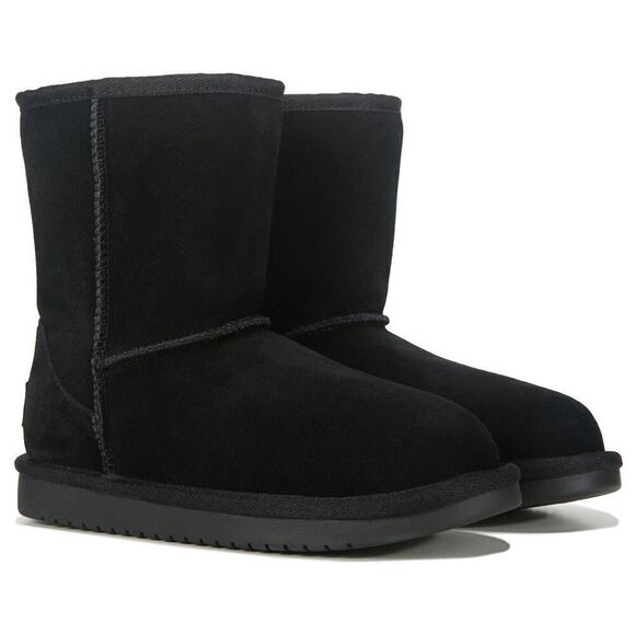 Koolaburra by UGG Size 7 Kid's Black Koola Pull On Short Boots Casual - Picture 1 of 7